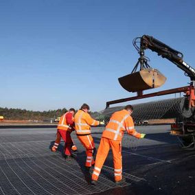 Rapid Asfalt medewerkers aan het werk